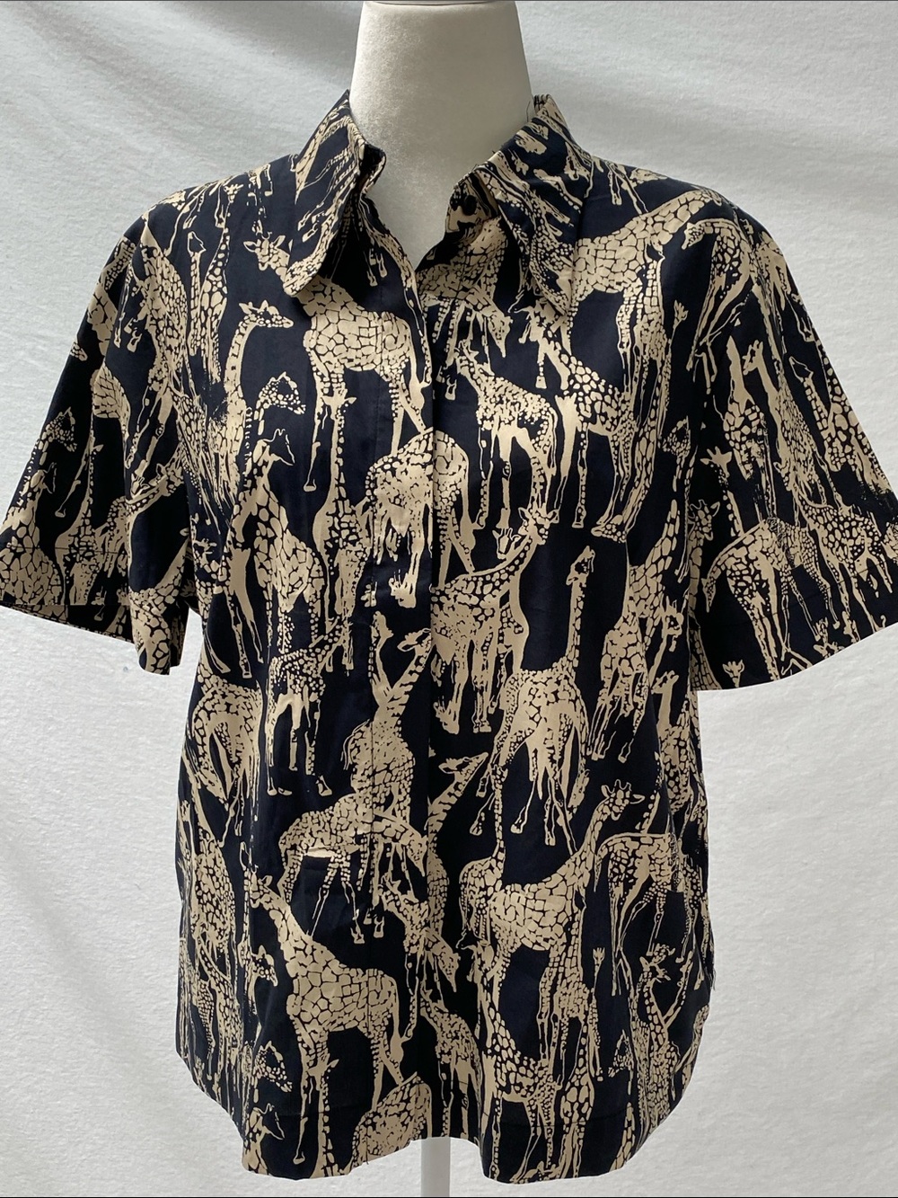 Anthropologie Giraffe 🦒 Blouse by Corey Lynn Calter - L/XL *see measurements